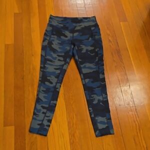 Camoflauge New Balance Capri Leggings With Side Pockets.